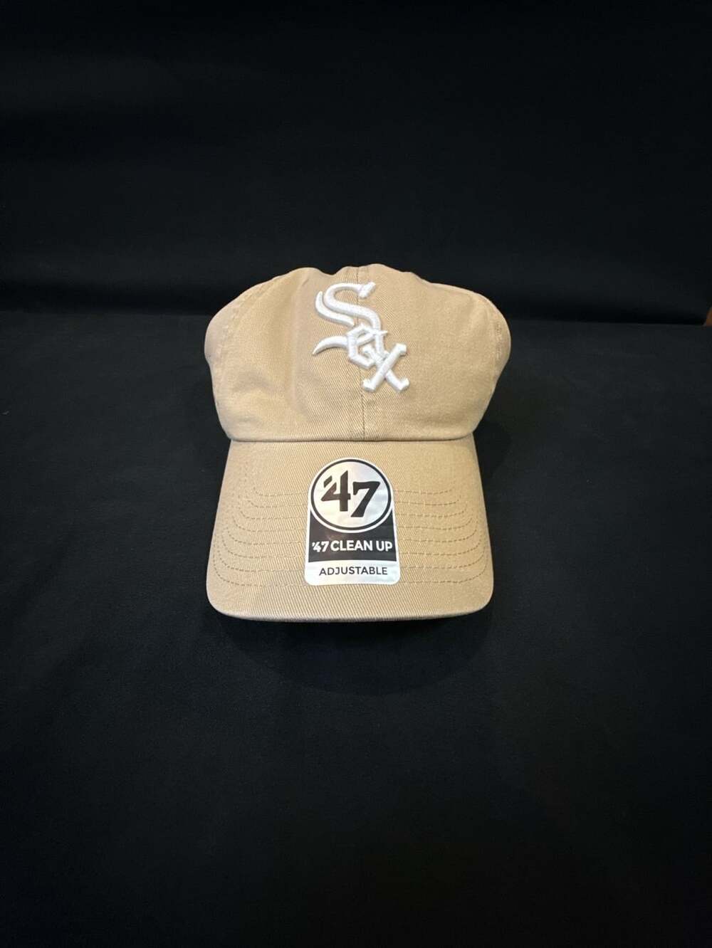 47 Brand Chicago White Sox Clean Up Adjustable Hat OS Khaki